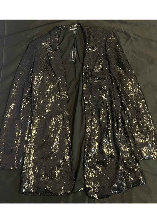 Express Jackets & Blazers - EXPRESS Black Sequin Blazer Jacket